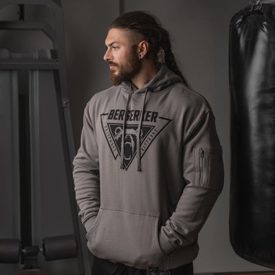 Premium Hoodie, Berserker, Grau