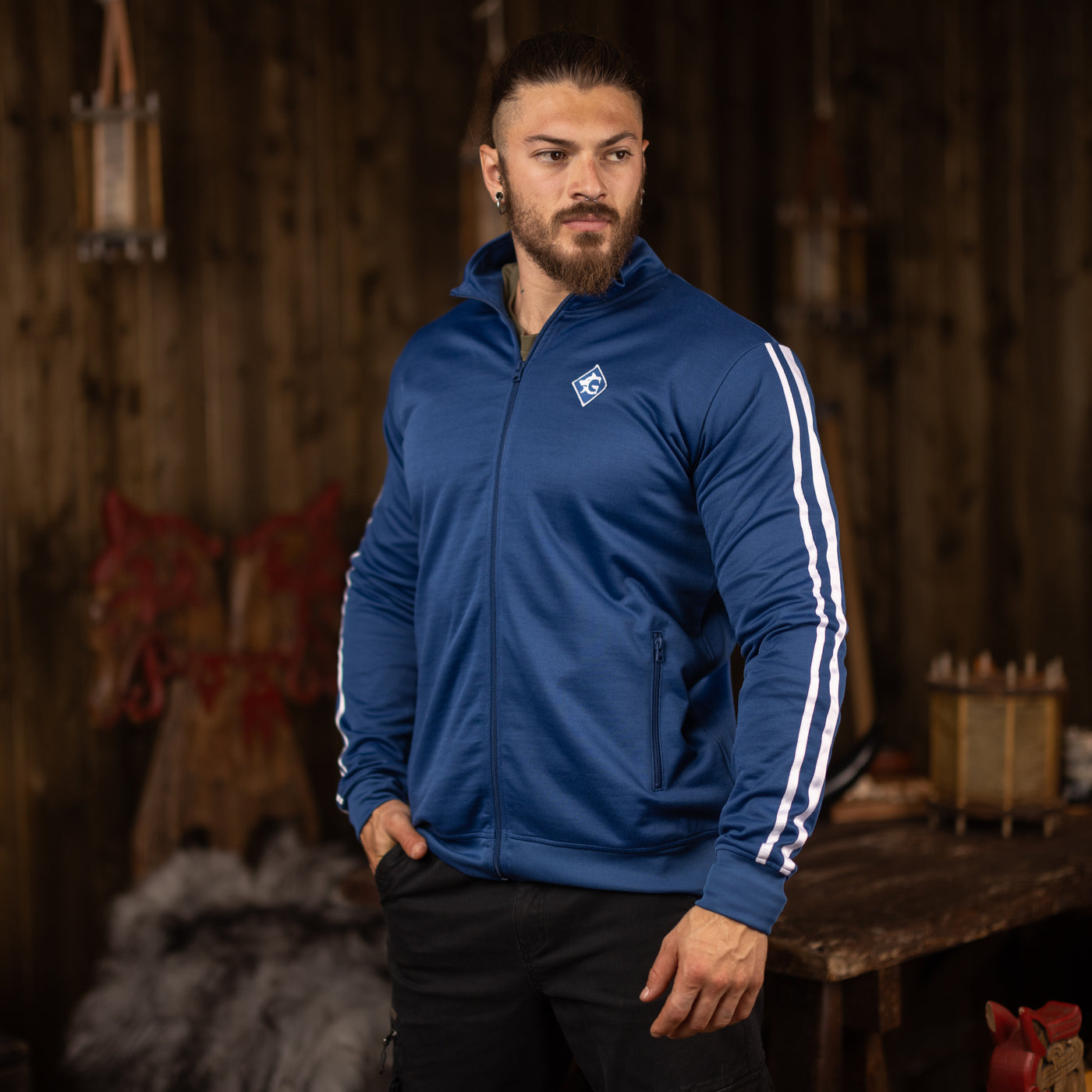 Trainingsjacke, Grimfrost, Blau