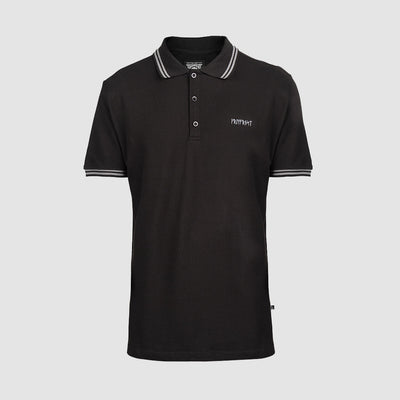 Polo Shirt, Grimfrost Runes, Schwarz