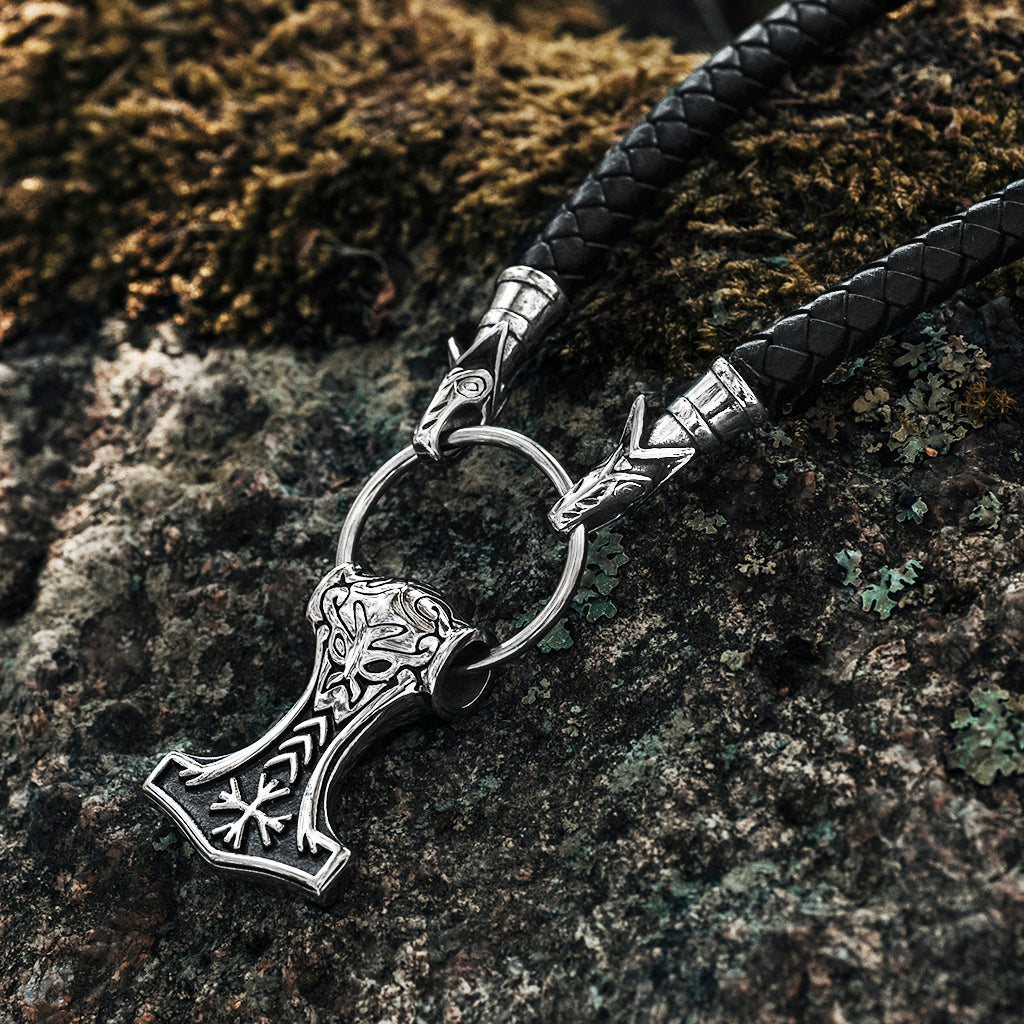 Wolf Head Mjölnir, Schwarzes Leder