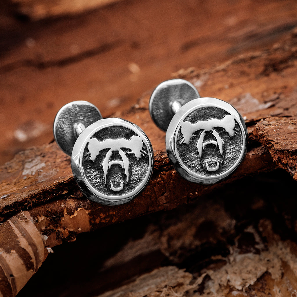 Berserker Cufflinks, Stainless Steel – Grimfrost Intl