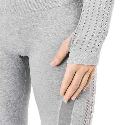Crop Top, Vented, Grau