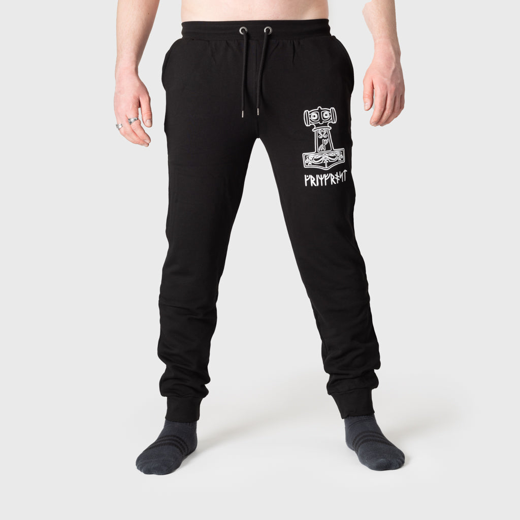Premium Joggingshose, Heathen, Schwarz