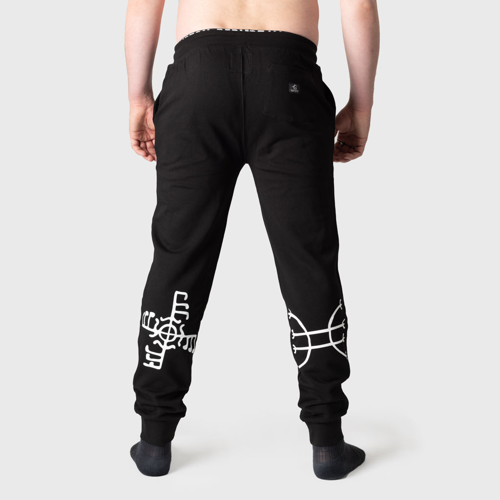 Premium Joggingshose, Heathen, Schwarz