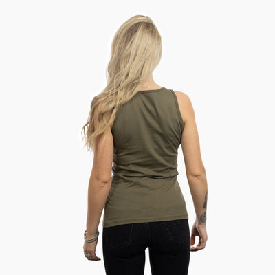 Damen Premium Tank, Shieldmaiden, Grün