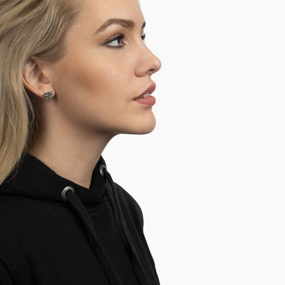 Damen Premium Longline Hoodie, Grimfrost, Schwarz
