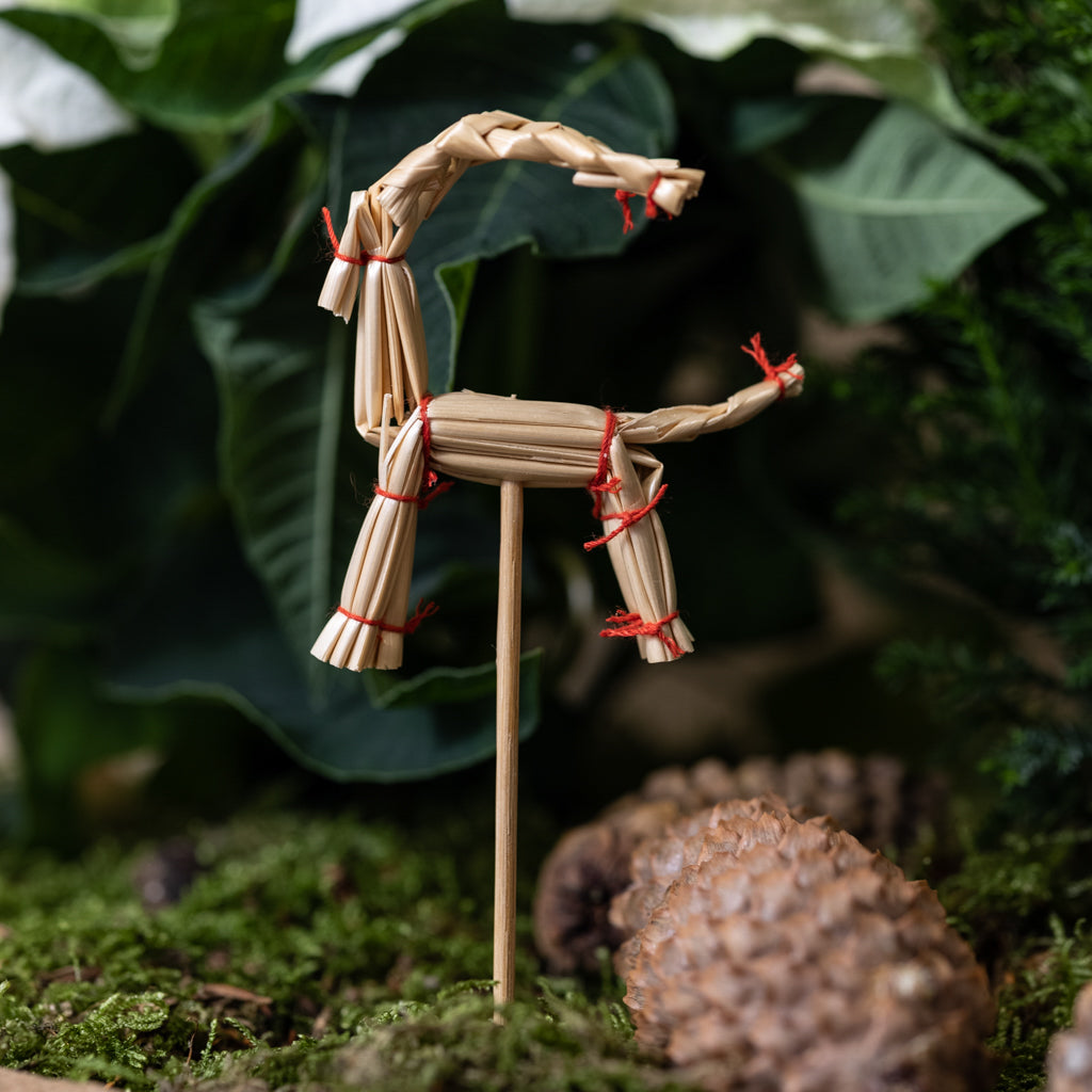 Julbock am Stiel, 2er-Pack