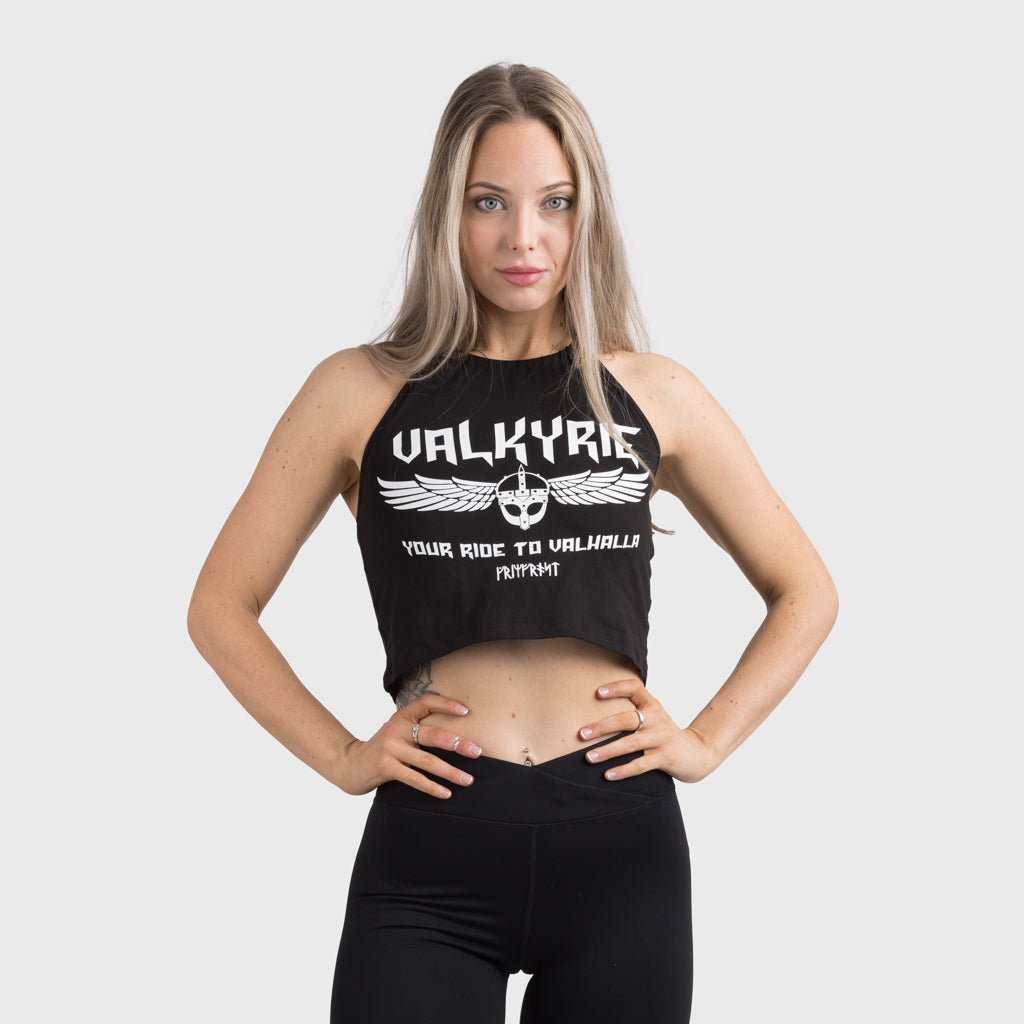 Crop Top, Valkyrie, Schwarz