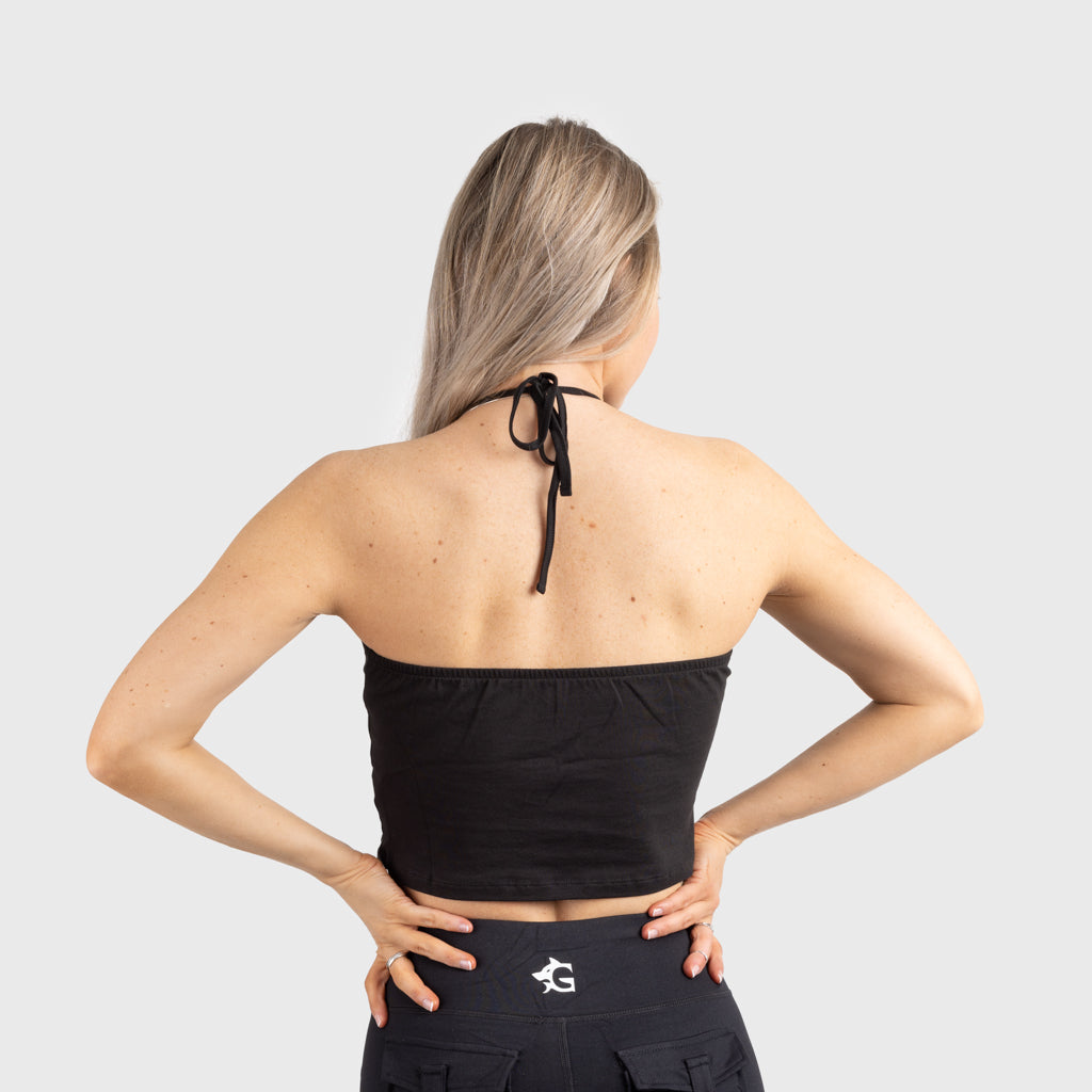 Crop Top, Valkyrie, Schwarz