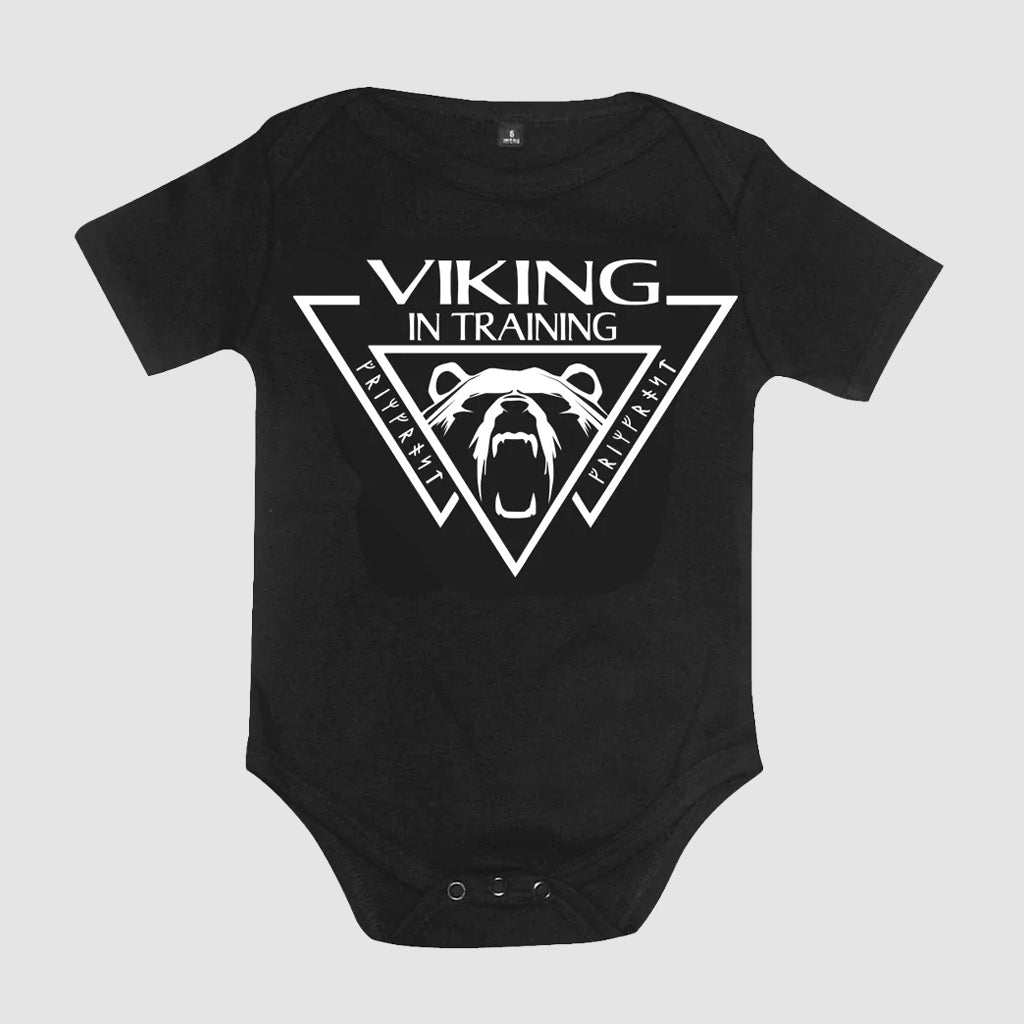 Baby Bodysuit, Viking, Schwarz