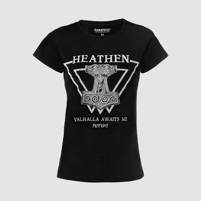 Women's Premium Tee, Heathen, Black